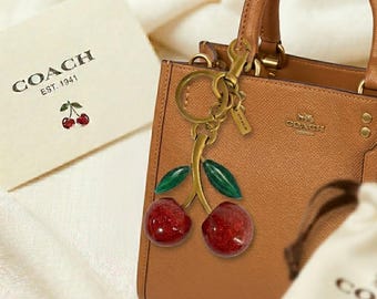 Coach Signature Cherry Bag Charm – Stylish Beautify Edition - Etsy