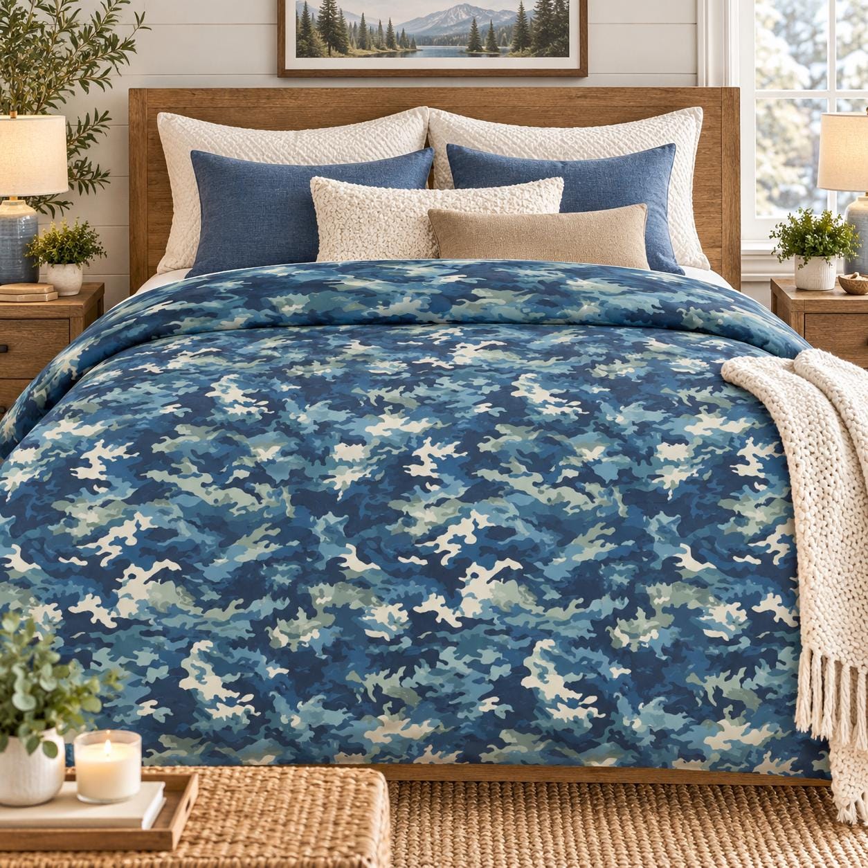 Cotton Camo Comforter - Etsy