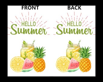 Hello Summer Fruit Yard Flag