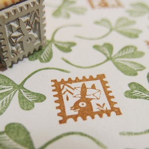 Stempel Briefmarke Hase