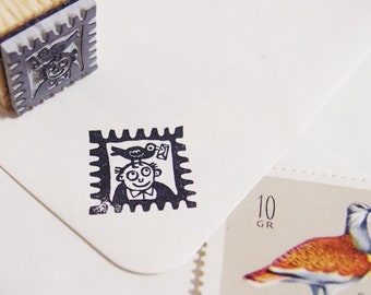 Stempel Briefmarke "Kommt ein Vogel.."