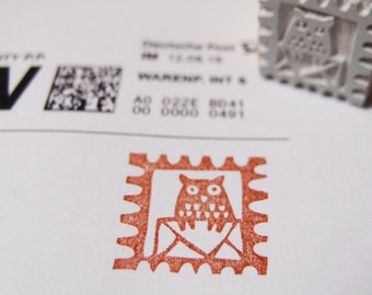 Stempel Briefmarke Eule