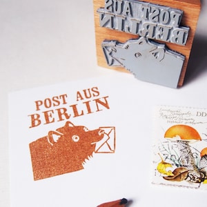 Timbre "La Poste de Berlin" ours