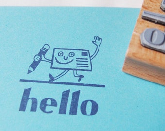 hello stamp mail