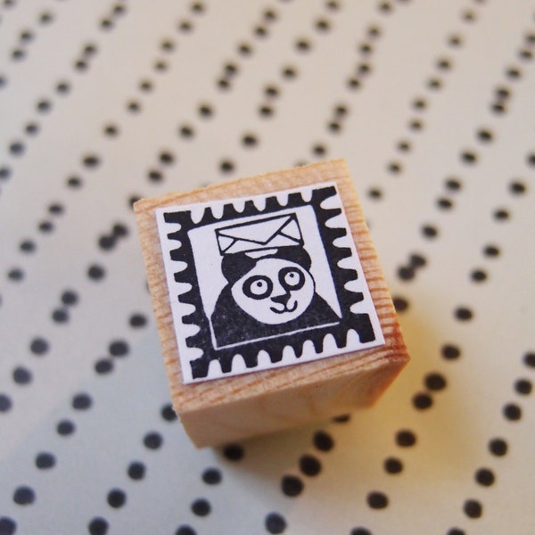 Stempel Briefmarke Panda