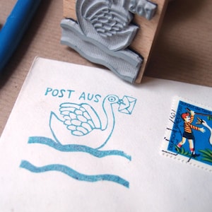 Stempel "Post aus" Schwan