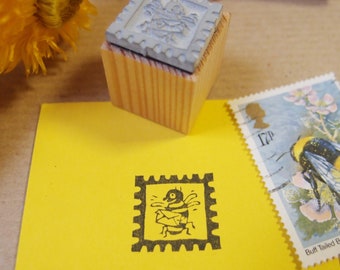 Stempel Briefmarke Biene