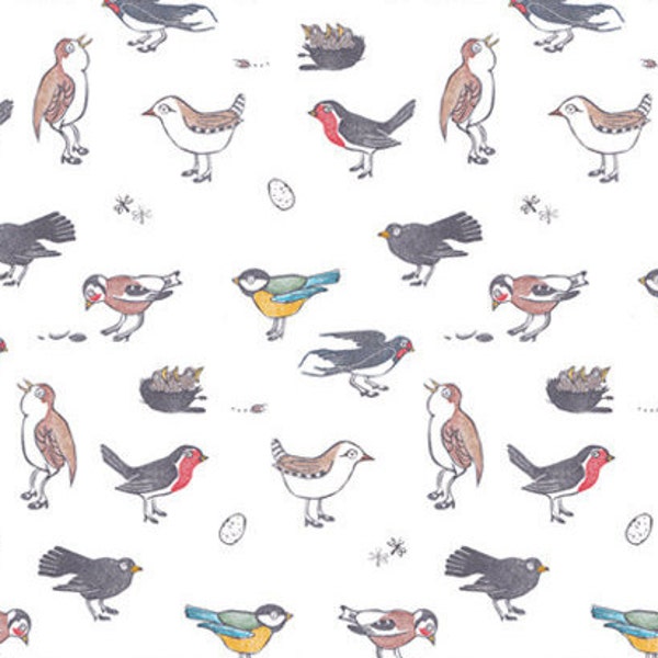 Wrapping paper "birds" chirp
