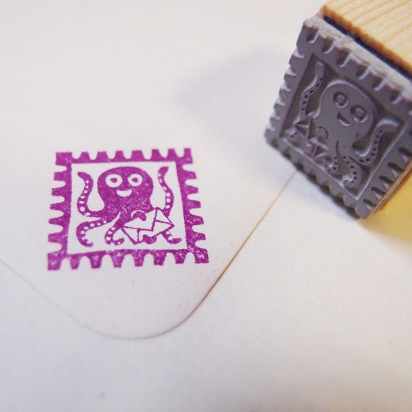 Stempel Briefmarke Oktopus