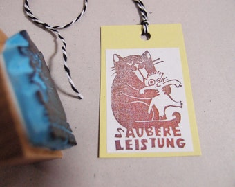 Stempel "Saubere Leistung" Lehrerstempel