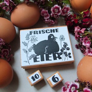 Stamp egg carton / chicken