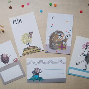 Ensemble d'étiquettes cadeaux