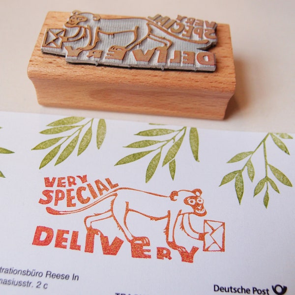 Stempel Äffchen Special delivery