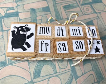 rubber stamp set cat and numbers
