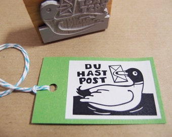 mail rubberstamp duck