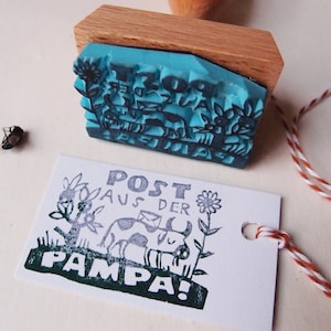 Timbre postal de la Pampa