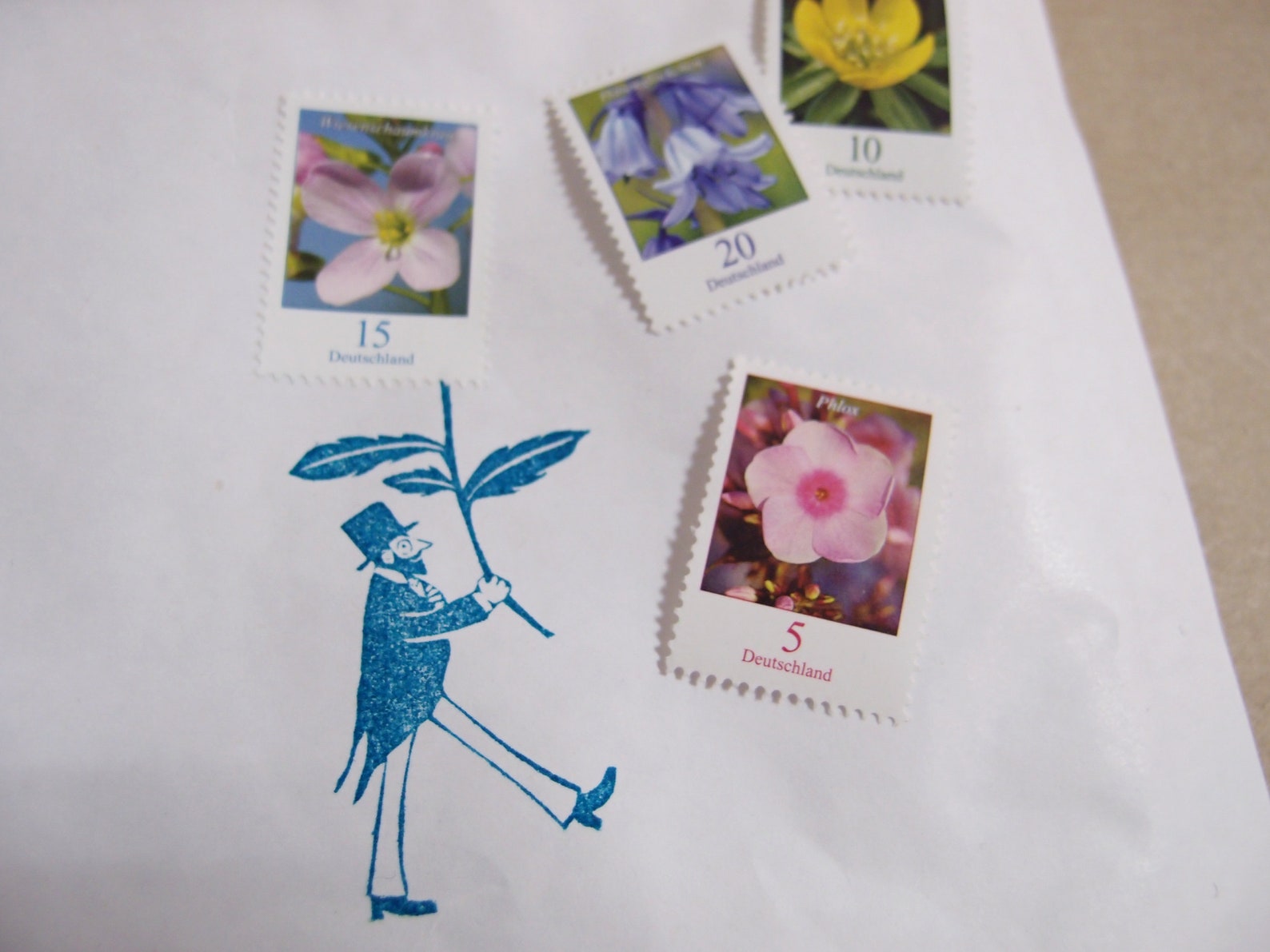 Carrier for Flower Postage Stamps Etsy