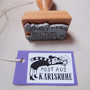 Francobollo dell'ufficio postale "Karlsruhe".