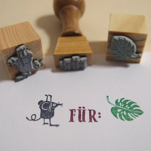 Stempel Set Maus Monstera und Für