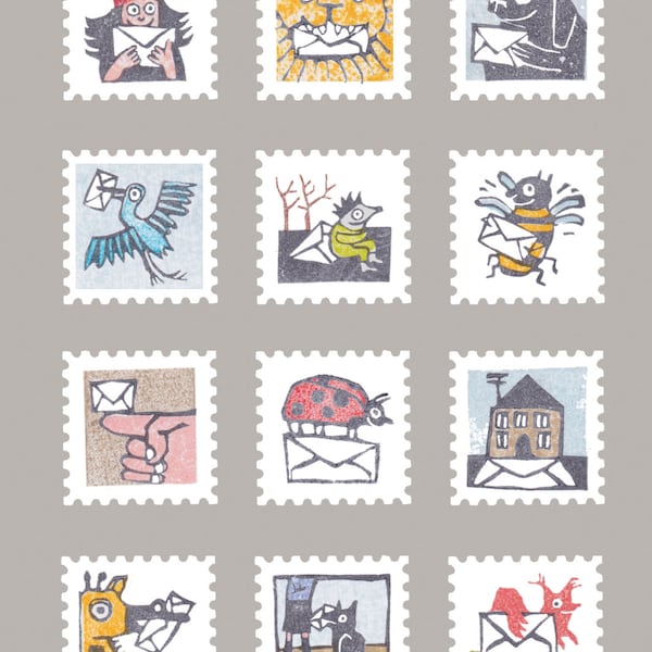 Postkarte »Briefmarken«