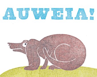 Postkarte "Auweia"