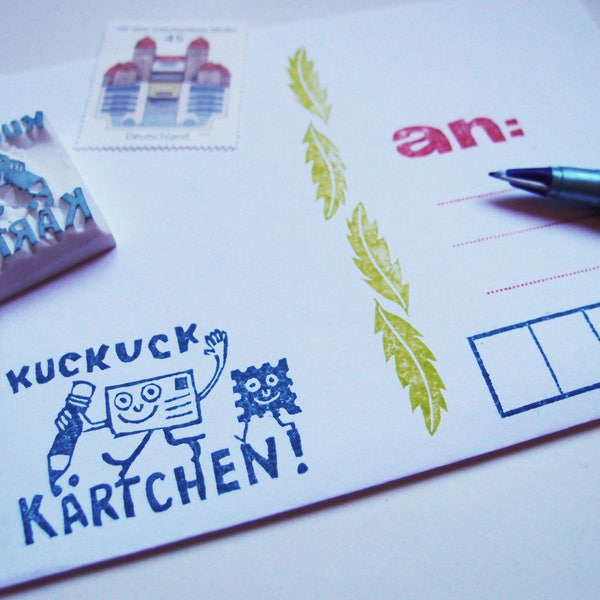 Stempel "Kuckuck Kärtchen" Karte Postcrossing