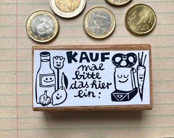 stamp for shops / handcarved bag stamp / german / GDR