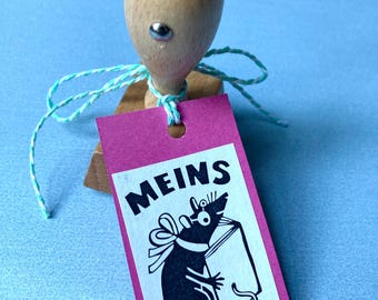 stamp "this is my book" german ex libris bookworm