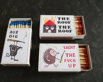 illustrated matchbox set burn mf burn