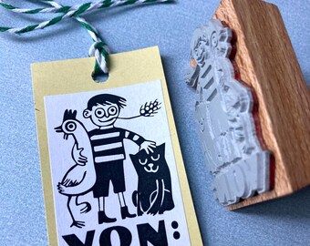 Stamp "From" Cat Chicken