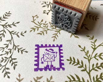 postage rubberstamp stamp envelope
