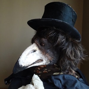 Plague Doctor mask, Paper mask, crow mask, raven mask, bird mask, bird costume, masquerade mask, masquerade men, Halloween mask