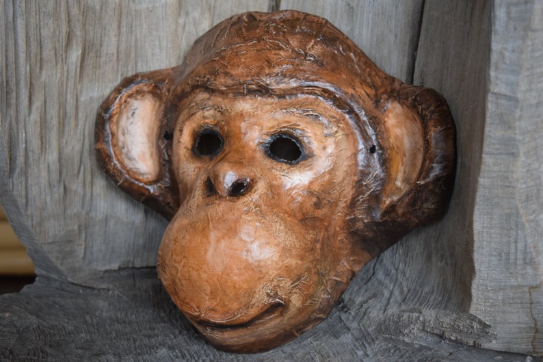 Masquerade masks Monkey mask animal mask Halloween mask | Etsy