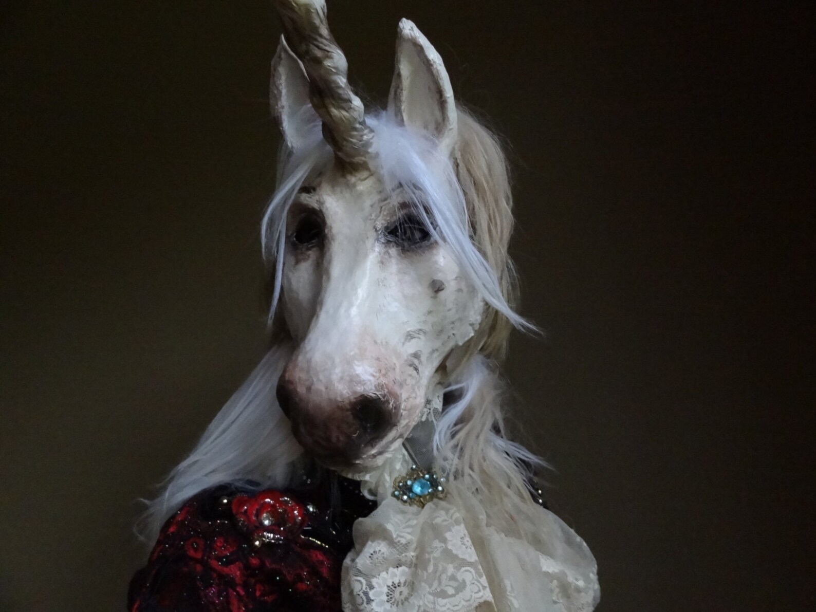 Masquerade Mask Papier Mache Unicorn Mask Unicorn Costume Etsy