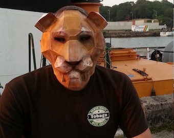 DIY Halloween mask, Make your own Lion Mask and Rabbit mask from recycled paper