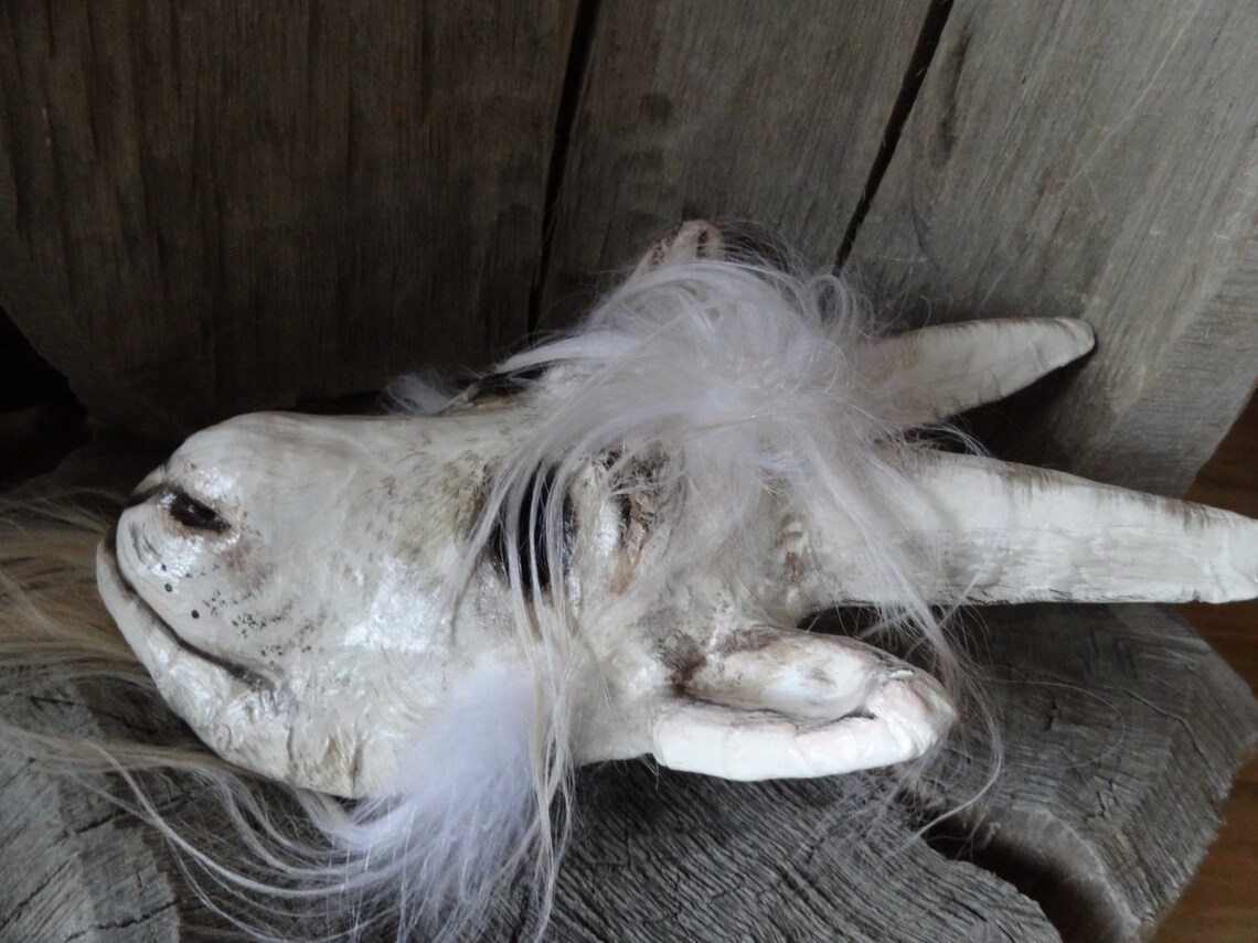 Masquerade Mask Goat Head Mask Goat Costume Paper Mache Animal - Etsy