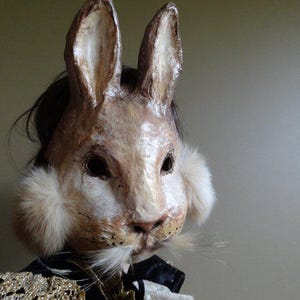 Bunny Mask Peter Rabbit Paper Mache Rabbit Mask Hare Mask Bunny Mask - Etsy
