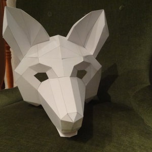 DIY Halloween Mask , Fox Mask, Fox Costume, Animal Mask, PDF Templates ...