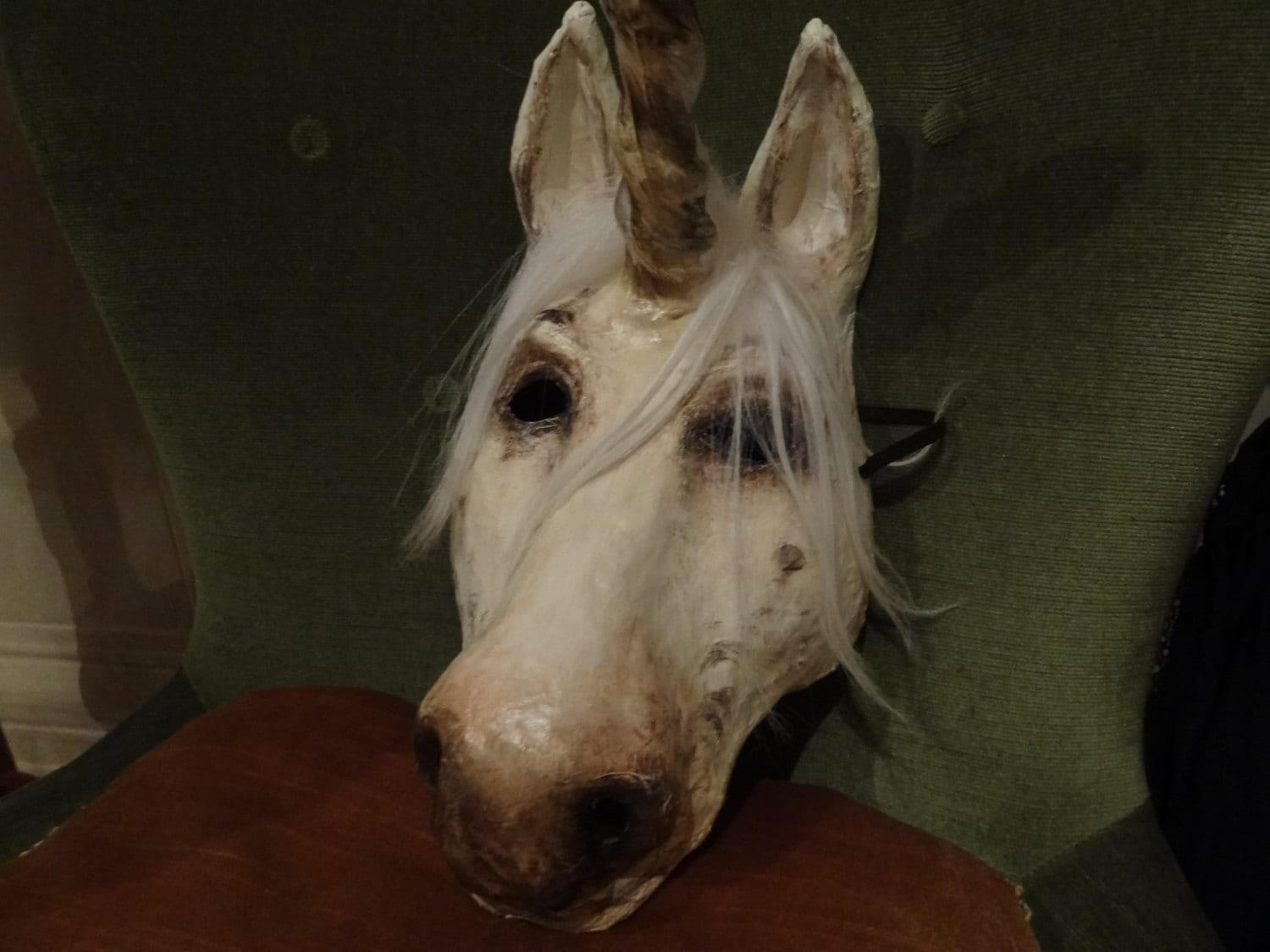 Masquerade Mask Papier Mache Unicorn Mask Unicorn Costume Etsy