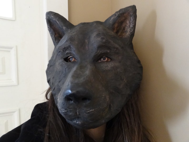 Wolf Mask Wolf Costume Masquerade Mask Paper Mache Mask | Etsy