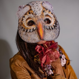 OWL Mask, Halloween Mask, Bird Mask, PDF Instant Download, Owl Costume, Bird Costume, PDF Poster, Adult Mask, Kid Costume