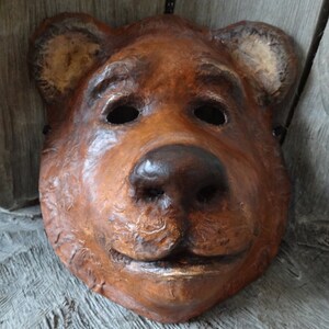 Bear mask, Animal head mask, Masquerade Men, Halloween costumes, Halloween msk, Masque