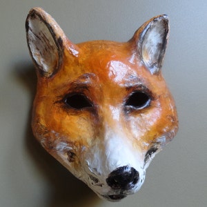 She so lovely Paper mache fox mask fox costume image 3
