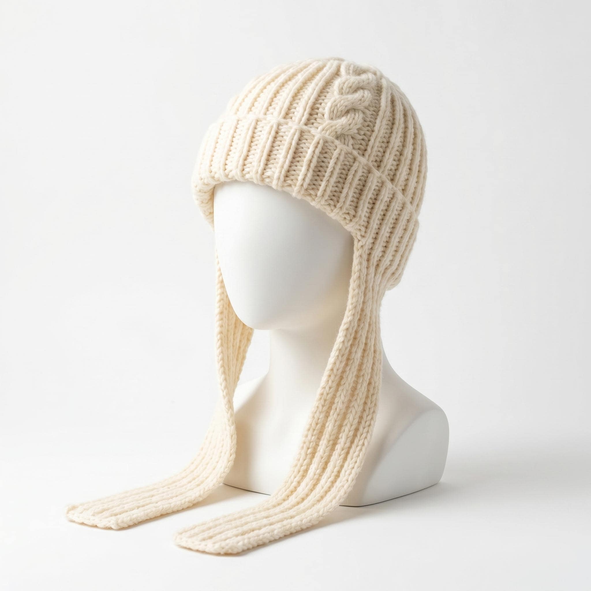 Chunky Slip-Stitch Ear Flap Hat