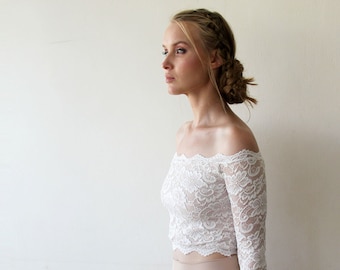 Off shoulder Bridal top #2058