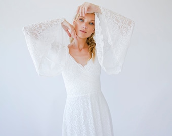 Bestseller off the Shoulder Wrap Wedding Dress With Pockets | Etsy