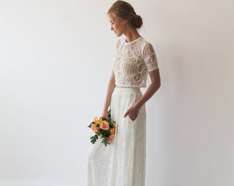 Ivory Wedding Dress Separates #1249