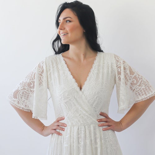 Bestseller Butterfly Sleeves Boho Ivory 