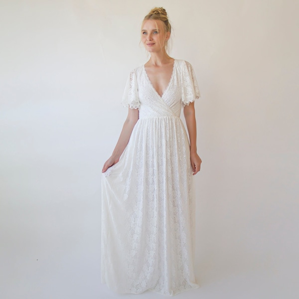 Bohemian Wedding Dress - Etsy