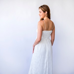 Lace White Maxi Dress: Romantic Boho Wedding Gown